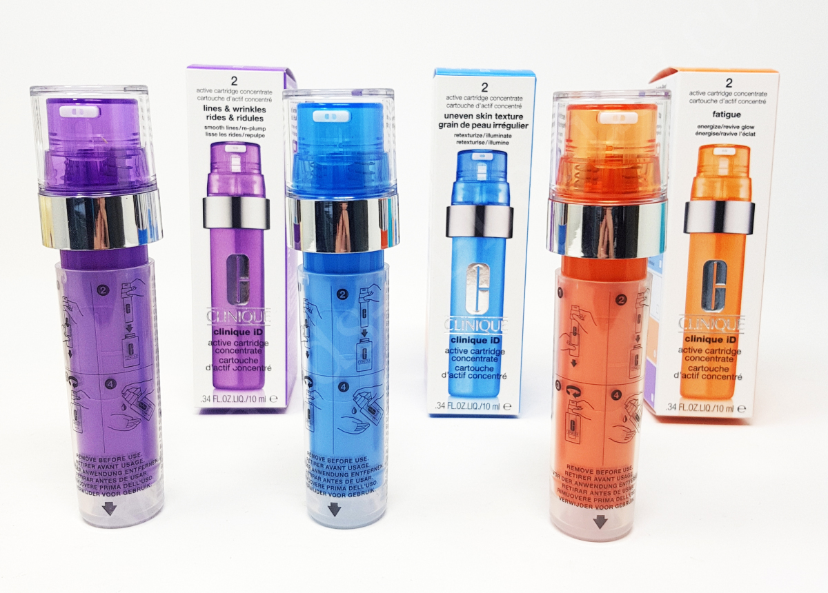 Clinique ID Active Cartridge Concentrate   บูสเตอร์เข้มข้นขนาด 10 ml. แก้ไขปัญหาผิวที่คุณกังวลได้อย่างงตรงจุด เมื่อนำมาประกอบกับเบสมอยส์เจอไรเซอร์ในสูตรที่คุณเลือก ก็จะได้เป็น clinique iD สูตรเฉพาะของคุณเอง