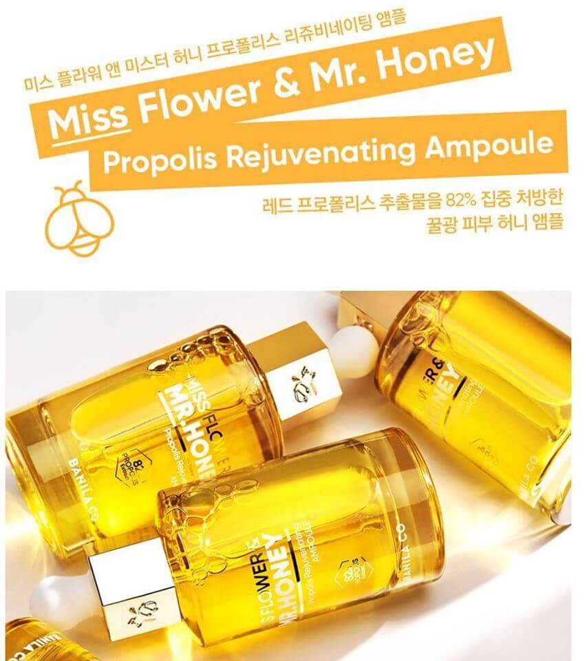 Banila co.,Banila co. Miss Flower & Mr. Honey Propolis Rejuvenating Ampoule,Miss Flower & Mr. Honey Propolis Rejuvenating Ampoule,รีวิว Miss Flower & Mr. Honey Propolis Rejuvenating Ampoule,Miss Flower & Mr. Honey Propolis Rejuvenating Ampoule ราคา,Miss Flower & Mr. Honey Propolis Rejuvenating Ampoule ดีไหม,เซรั่ม Banila co,#ซุปเปอร์เซรั่มน้ำผึ้ง,