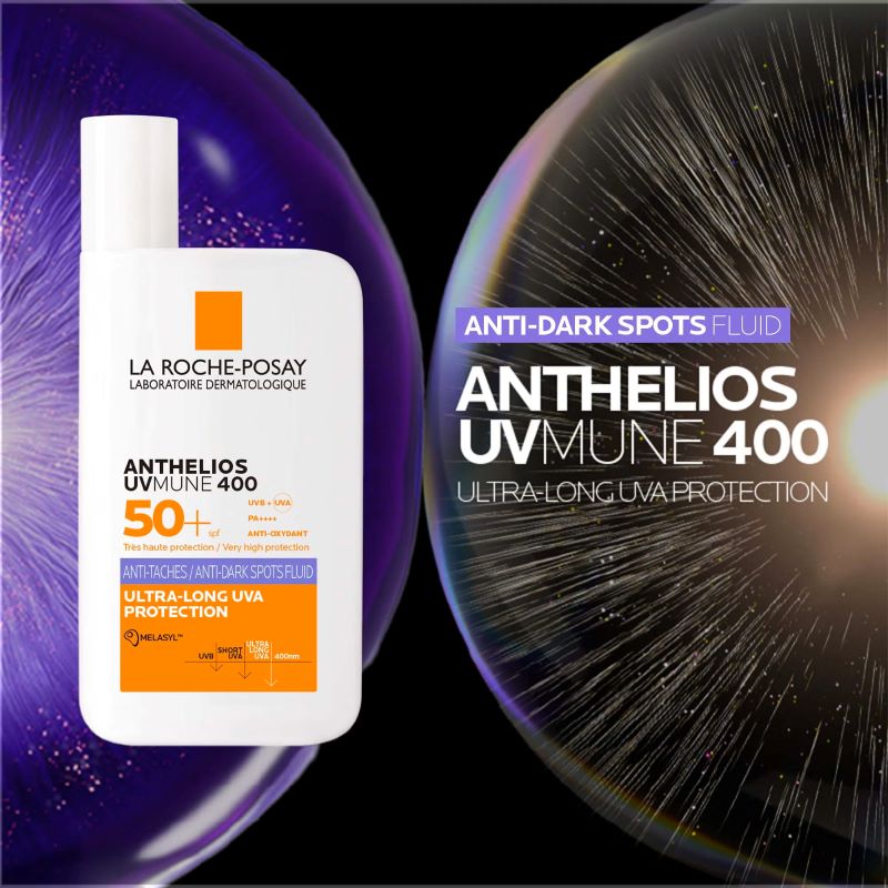 La Roche-Posay Anthelios UVMUNE 400 Anti Dark-Spots Fluid SPF50+ 50ml (Sans-Parfum), La Roche-Posay, กันแดด La Roche-Posay , La Roche-Posay ราคา , La Roche-Posay ฝ้า , La Roche-Posay รีวิว