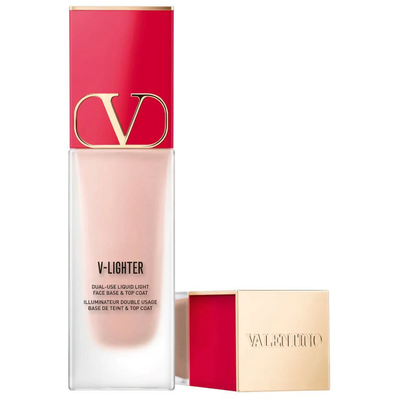 Valentino Dual-Use Liquid Light Face Base & Top Coat 5ml #01 Rosa ,Valentino primer , V-Lighter Face Base Primer and Highlighter, Valentino V-Lighter Illuminating Face Primer and Highlighter รีวิว ,  Valentino Garavani , วาเลนติโน่ การาวานี), valentino v-lighter rosa , valentino v-lighter review . 